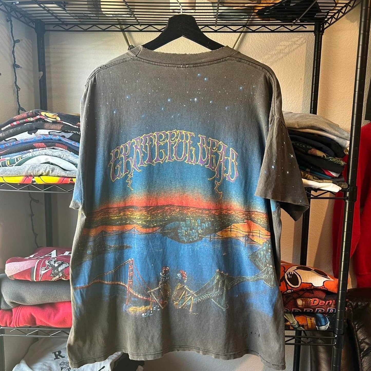 Vintage 1990s grateful dead san Fransisco Bridge Band T-shirt