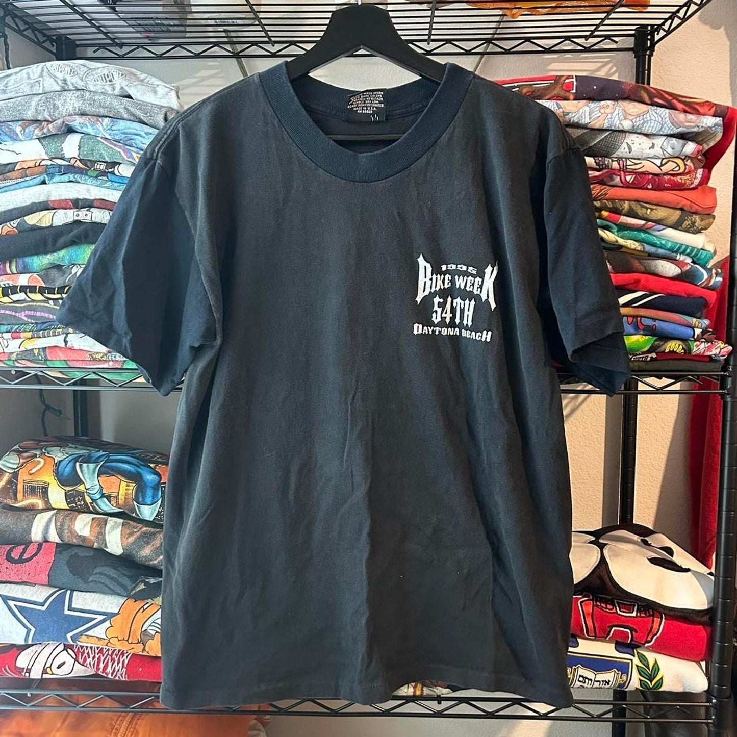 Vintage 1990s bike week t shirt