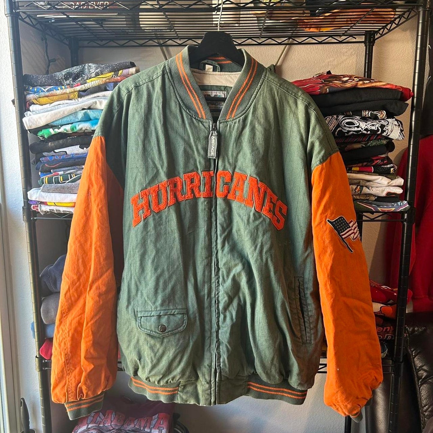 Vintage 1990s miami hurricans jacket