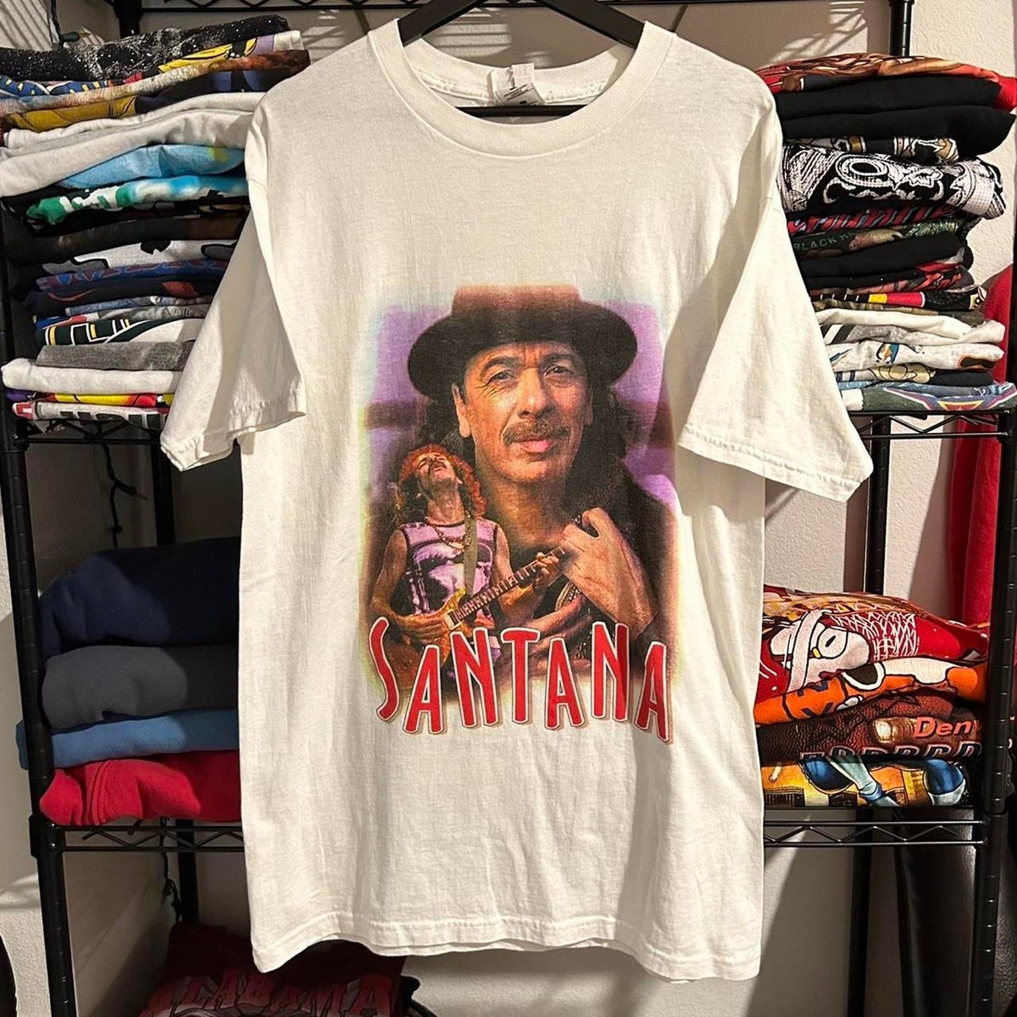 Vintage 1990s santana tour t shirt