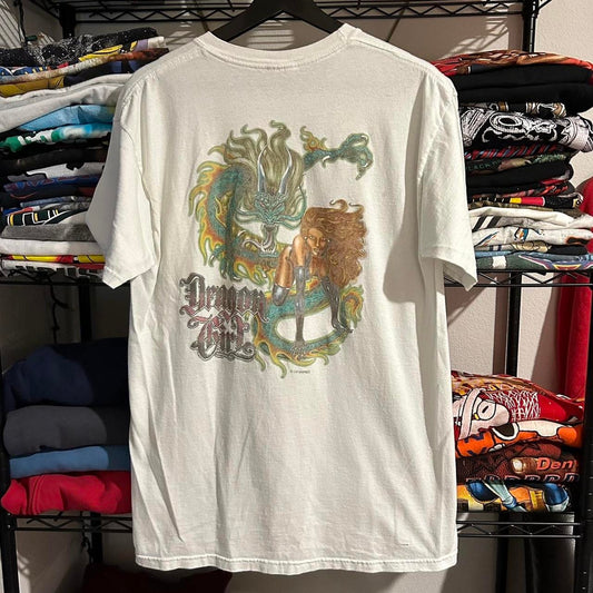 Vintage 2000s dragon girl t shirt