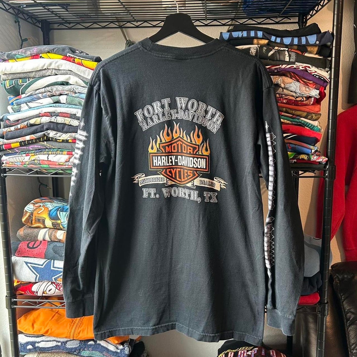 2000s harley davidson longsleeve t shirt