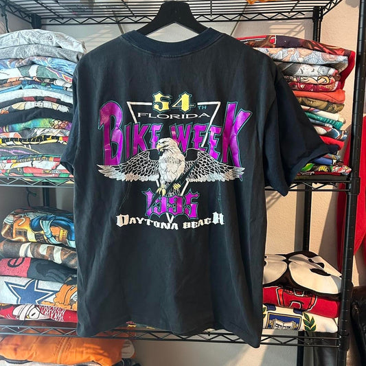 Vintage 1990s bike week t shirt